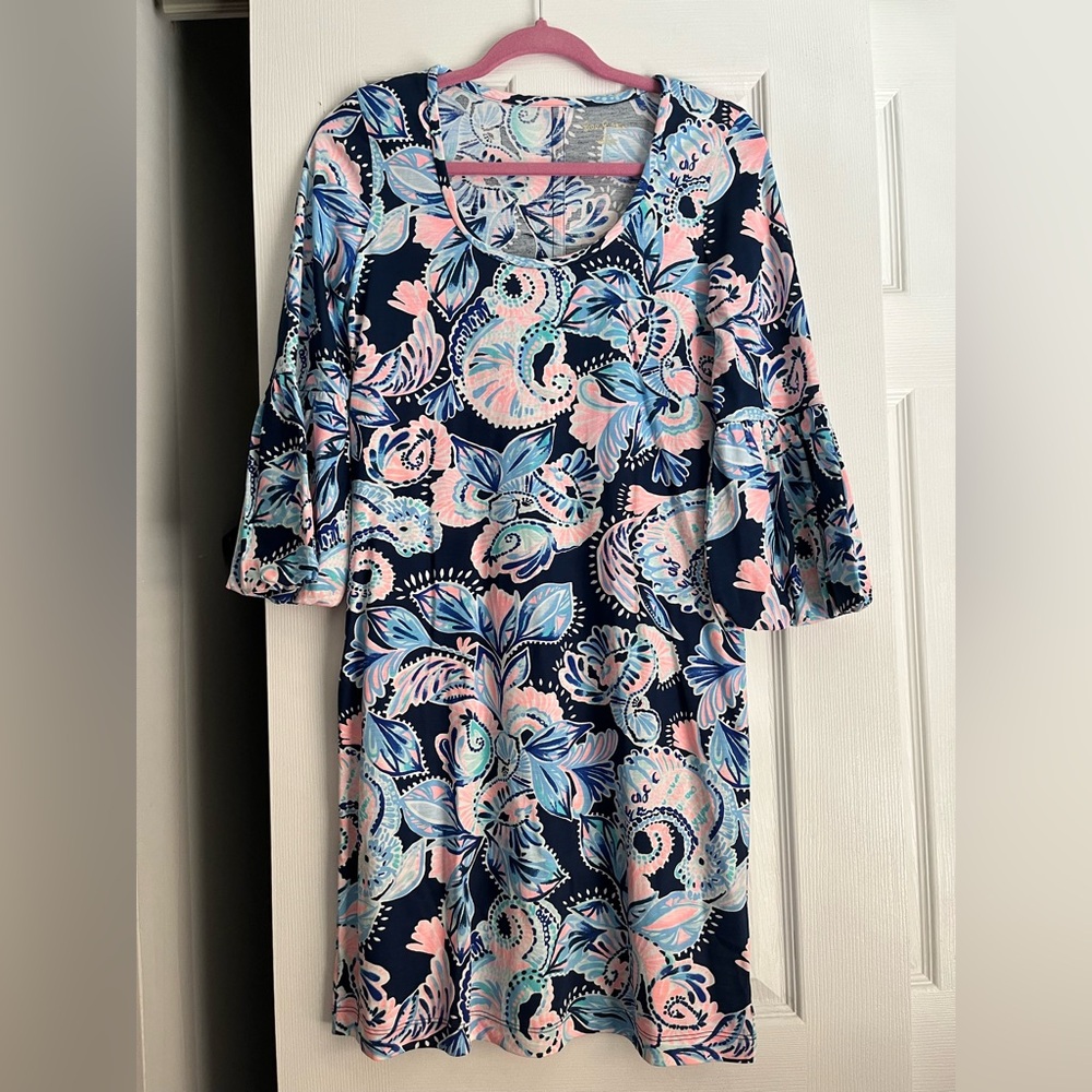 VGUC Lilly Pulitzer Carlile Dress Bubble Sleeve Dress